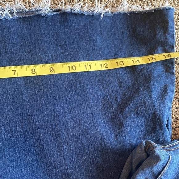 Free People Size 30 Denim Bell Bottom Jeans w/ Distressed Hem in EUC - Picture 3 of 10